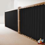 HIPPO Baby Safety Net for Balcony for Kids, Baby Banister Guard, Child Railing Safety Net, Kids Safety Staircase Net, Pet Stair Railing Net for Balcony Safety (Black || 0.8MTX4MT)