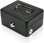 Delzon Multicolor Alloy Steel Small Cash Box With Key Lock