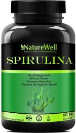 Naturewell Ultra Spirulina Powder Super Food, 60 Capsules
