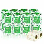 Imvelo Green Your Hygiene 3-PLY Premium Printed Toilet Paper Roll | 16 Rolls (250 Pulls Each Roll) | OBA-Free | Ecofriendly & 100% Bio-degradable | Extra Soft & Highly Absorbent | Easy to use | Flushable Toilet Tissue