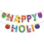 Festiko Happy Holi Banner for Holi Decoration, Holi Decoration Banner, Colourful Banner for Holi Party (Set of 1)