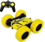 Smilemakers Yellow Plastic Remote Control Stunt Racing Car for Kids
