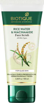 BIOTIQUE RICE WATER & NIACINAMIDE Gel Face Scrub 100ml