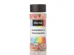 The Select Aisle Hundreds and Thousands 100g [Colourful Sugar Balls| Cake decorations| Coloured Sugar Confectionery| Multicolour Confetti Balls]