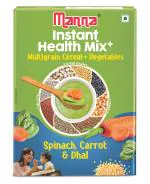 Manna Health Mix Instant 200g, Millets, Spinach, Carrot, Dal & Milk | Baby Food | Baby Cereal