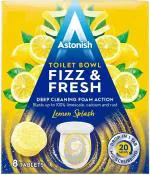 Astonish Toilet Bowl Fizz & Fresh Deep Cleaning Foam Action Tabs, 8 Tablets