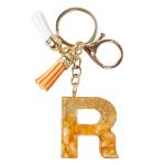 CRAFTSTUDIO Resin Alphabet Initial R letter keychain for Boys & Girls