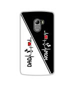 Casotec Mom and Dad Lover Design Printed Silicon Soft TPU Back Case Cover for Lenovo K4 Note