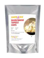Worth2Deal Kerala Homemade Non Spicy Tapioca Chips, Kappa Chips 500gm