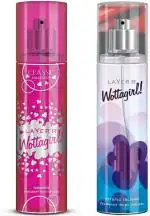 LAYERR Wottagirl Deodorant Spray Combo Body Mist for Women 270 ml (Pack of 1 Romance, 1 Mystic Island)