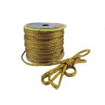 HIRDAY Resham Zari Twisted Thread/dori Lace for Sewing, Bead Art, Piping, Apparels, Wrapping, Handicrafts and Craft DIY Projects (Dark Gold, 18 Meter)