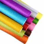 REDGE Non Adhesive Glitter Sparkle Sheets For Art and Craft Work Pack of 10 Sheets Randoms Colors