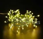 LTETTES Warm White USB LED Cluster Fairy Firecracker Lights 10 cm and 100 Lights