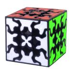 Hawkister QiYi 3x3 Gear Cube with Three-Dimensional Gear Structure, Embedded Tile Design Speed Magic Cube Puzzle