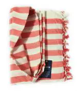 SHISHIR Thin Self Design Single Top Sheet Rug Quilt Duvet Bedcover Bedspread Throw-Over Bedclothes Throw Spread for AC Room (Cotton, Red-White Single)