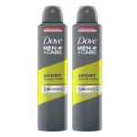 Dove Men Care Sport Active Fresh Dry Spray Antiperspirant Deodorant, 250 Ml (Pack Of 2)