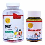 Jivan Shree Child Nutrition Junior Omega 3 Multivitamin, Multi Mineral Gummy Bears Jelly With Vitamin C-D -B12 B6 Zinc For Kids And Adults