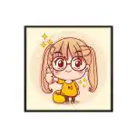 Random Wooden Framed Cute Baby Girl Canvas Art wall painting for living room bed décor home Art Wall canvas modern stylish hanging wall decor