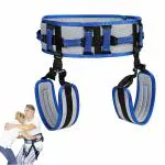 HANNEA Transfer Belt with Leg Loops, Safety Gait Assist Device for Lifting Elderly Aid Walking Gait Belt with Quick Release Buckle, S