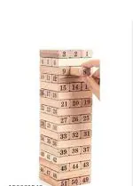 AK Get Zenga Wooden Block Puzzle Building Toys Arange the Numbers Toys VFL