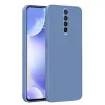 LIRAMARK Silicone Soft Back Cover Case for Poco X2 / Redmi K30 (Silicone Blue)