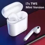 TechElectro I7 TWS Twin Wireless Bluetooth Headphone with Mic, Touch Control for Android and iOS OS(White) Bluetooth Headphone True Wireless Headset with Charging Case -White Bluetooth Airpods| Wireless Airpods| Earpods