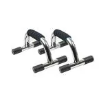 Vector X Black and Blue Steel Push Up Bar