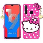 Clickaway Infotech Vivo Y19 Premium Soft Touch Girls/Women Most Like Favourite Hello Kitty Back Case Cover
