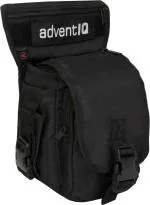 adventIQ Thigh-Waist Pouch Series Black Polyester Waist Bags 5 L