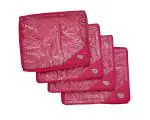 Agroha Satin Single Saree Covers With Zip || Saree Packing Covers For Wedding || Saree Cover Set Of 4 (Pink)
