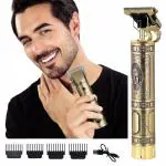 DORLANK Heavy Quality Buddha Trimmer Cordless Rechargeable Men Hair Trimmer/full Metal Body Zero Gapped Trimmer cum Outliner | Barber Grooming Waterproof Rechargeable Hair Trimmer