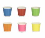 e kysa Paper Disposable Tea / Coffee Cups, Set of 50 pcs, 150 ml - Multicolor