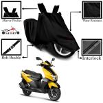 Kedit TVS NTORQ 125 Motorcycle Bike Scooty Cover Black Colour Water Resistant - UV Protection & Dust Proof Imported Fabric Quality,Sun Protection,Weather Bike - Scooty Two Wheeler Body CoverTVS NTORQ 125