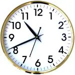 Shrijay Premium Quality Analog Wall Clock 26Cm X 26 Cm (Gold) 10 Inch Clock for Home Office