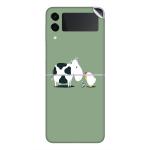 GADGETSWRAP Printed Vinyl Skin Sticker for Samsung Galaxy Z Flip 3 - funny cow egg