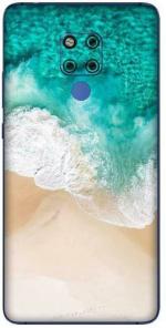 instyler Huawei Mate 20 X Matte Vinyl Waves Printed Mobile Skin Sticker with Scratch Resistant Lamination