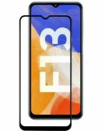ALOMPIK Samsung Galaxy F13 Black Air Bubble Proof and Scratch Resistant Edge to Edge Tempered Glass