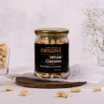 The House of Origins | 100% Natural crunchy Whole Cashews | Calcium and Iron rich | 250 gms