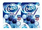 Bloo Solid Toilet Rim Colour Active Bleach, 50 G Each (Pack Of 2)