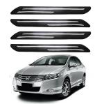 Gee Cee Black Pvc Car Bumper Protector Guard For Honda City D-Tec (Set Of 4)