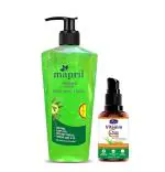 Mapril Vitamin C Serum & Face Wash with Neem/Aloe vera for Increase Skin Glow & Brightening Skin Tone with Reduce Acne/Pimples, Dark Spots, Scars, Wrinkles(30ml+250ml)
