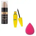 SRNM Photo Ready Insta Filter Cream Foundation and Led Hybrid Gel Nail Polish with Makeup Blander