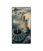 Casotec City Scapes Design Printed Silicon Soft TPU Back Case Cover for Sony Xperia R1