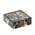 DULI Set of 6 Enamel Coated MDF Coasters 10x10cm (BlackMarble)