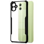 Fashionury Shockproof Crystal Clear Back Cover Case for Samsung Galaxy A05 | Protective Design | 360 Degree Protection | Transparent Back Cover Case for Samsung Galaxy A05 (Black Bumper)