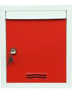 Aura Plast Red Iron Wall Mounted Mailbox