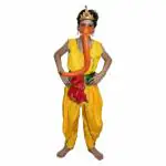 Kaku Fancy Dresses Lord Ganesha Costume Of Ramleela/Dussehra/Mythological Character -Yellow, 2-3 Years, For Boys