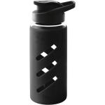 TREO Proteger 500 Borosilicate Glass Bottle With Silicon Protector 535 ml Bottle (Pack of 1, Black, Glass)