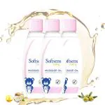Softsens Baby Massage Oil With Vitamin E And Olive Extracts 200ml Pack Of 3