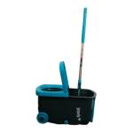 ezybe Spin Mop Bucket with Mop Handle with Wringer Krata for Floor Cleaning, House Clean, Easy Wheels & Big Bucket with Squeezer Stable and Durable Bucket with a Capacity of up to 15 liters (728121)
